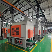 Machine de sablage entièrement automatique fiable à moteur, haute productivité, pour la fabrication de robinets en laiton par moulage sous pression