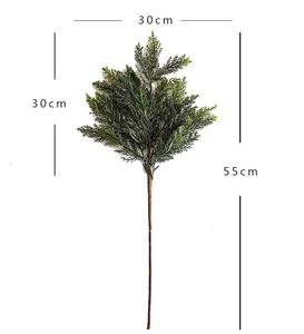 Aiguilles <span class=keywords><strong>de</strong></span> <span class=keywords><strong>pin</strong></span> artificielles en caoutchouc souple, feuillages <span class=keywords><strong>de</strong></span> <span class=keywords><strong>pin</strong></span> <span class=keywords><strong>et</strong></span> <span class=keywords><strong>de</strong></span> cyprès, plantes vertes décoratives, plante paysagère artificielle - Product Image 6
