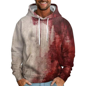 Pull Jacquard en coton à capuche personnalisé de haute qualité pour hommes - Product Image 4