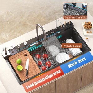 Design di fabbrica di buona qualità lavello 304 fatto a mano in acciaio inossidabile <span class=keywords><strong>Pia</strong></span> Da Cozinha 100cm - Product Image 2