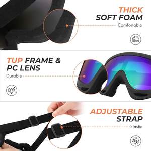 نظارات واقية للدراجات النارية والدراجات الترابية وركوب الدراجات والتزلج، نظارات رياضية خفيفة الوزن مضادة للخدش وحماية من الأشعة فوق البنفسجية - Product Image 4