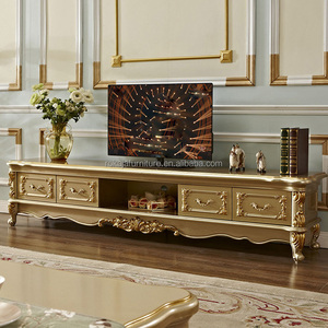 โต๊ะ<span class=keywords><strong>กาแฟ</strong></span>สไตล์ยุโรปหรูหราหรูหราหรูหรามีขาตั้งทีวีสีทองหินอ่อน - Product Image 3