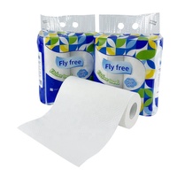 Rouleau de papier absorbant et essuie-tout de cuisine 2 plis, 70 feuilles, haute absorption d'huile, en pâte de bois vierge, pour usage domestique, économique et personnalisable