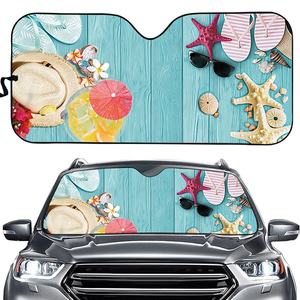 KCTION OEM Qualité supérieure Universel Premium LOGO Pare-brise avant en aluminium Pare-soleil PE Bulle Pliable Pare-soleil de voiture - Product Image 3