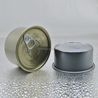 Boîtes de conserve vides rondes vides de 85g 100ml 185g avec couvercles faciles à ouvrir pour aliments pour animaux de compagnie thon saumon poisson