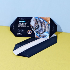 <strong>Box</strong> Printing Custom Food Grade <strong>Frozen</strong> Shrimp Fsh Seafood Food CMYK Foldable Cardboard Paper Lid and Bottom Boxes for <strong>Frozen</strong> - Product Image 2