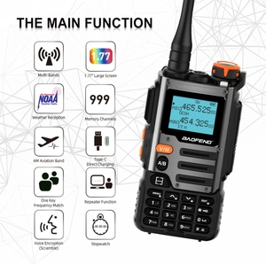 Bán buôn Baofeng BF UV K68 Walkie Talkie,5 Wát AM hàng không đa ban nhạc mã hóa giọng nói Tần số không dây thời tiết đài phát thanh - Product Image 2