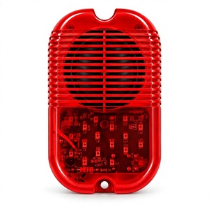 ไซเรนพลาสติก ABS สีแดง Iota International FX16 พร้อมไฟ LED กระพริบ 24V รับประกัน 1 ปี ผลิตที่เดลี - Product Image 1