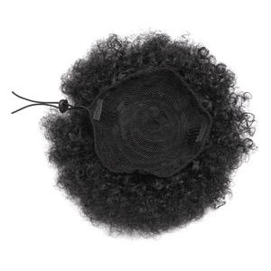 Venta al por mayor de cabello humano natural alineado con cutícula, extensión de cola de caballo rizada <span class=keywords><strong>afro</strong></span> con pinzas, cola de caballo - Product Image 2