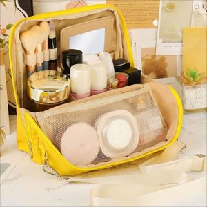 Waterproof Travel Cosmetic Organizer, Portable Open Flat Toiletry Bag - Product Image 2