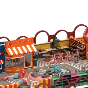 Equipo de juegos infantiles para interiores Happy Child con piscina de pelotas y temática de ciudad de juegos de rol para niños - Product Image 5