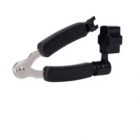 Alat Penggulung Senar Gitar 3-in-1, Penjepit Pick, Penarik Kuku, Pemotong Senar, Penggulung Senar Bass, Besi ABS