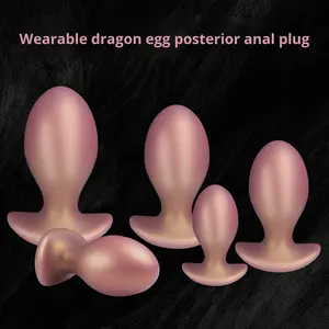여성용 신형 웨어러블 드래곤 애널 플러그 자위기구, 질 사용 가능, 액체 실리콘 백 챔버, JJ-698, 동관 공장 - Product Image 1
