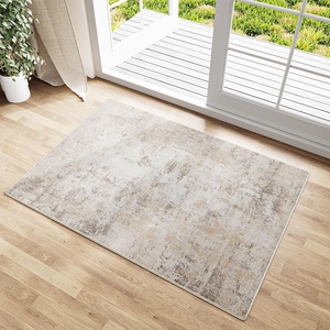 Tappeti in Microfibra Lavabili Piccolo <span class=keywords><strong>Tappeto</strong></span> 60x90cm <span class=keywords><strong>Beige</strong></span> Grigio Moderno Astratto per Ingresso <span class=keywords><strong>Cucina</strong></span> Antiscivolo Morbido a Pelo Corto - Product Image 1
