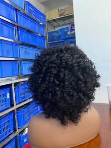 Hey bambino di alta Qualità nessun spargimento ragazza indiana dei capelli del virgin top stoppino capelli fumi parrucca fumi <span class=keywords><strong>parrucche</strong></span> del merletto dei capelli del commercio all'ingrosso - Product Image 3