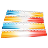 Supports de Mahjong en Acrylique Transparent Dégradé, Supports de Règle de Mahjong à Bord Festonné pour Mahjong Américain NMJL, Accessoires de Jeu