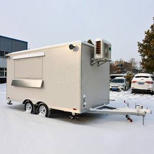 Trattore Alimentare Mobile Personalizzato dalla Fabbrica Honlu, Rimorchio per Fast Food, Rimorchio per Gelati, Food Truck con Cucina Completa - Product Image 3
