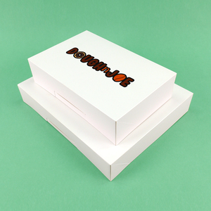 Nhà Máy Tùy Chỉnh In Thiết Kế Logo Bánh Hộp Thực Phẩm Cấp Các Tông Màu Trắng Giấy Takeaway Donut Hộp - Product Image 4