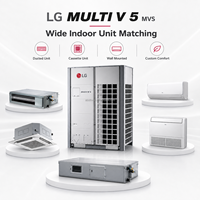 Climatiseur central modulaire LG MULTI V 5 MVS VRF à ailettes noires anti-corrosion pour bureau, hôtel, centre commercial, bâtiment commercial