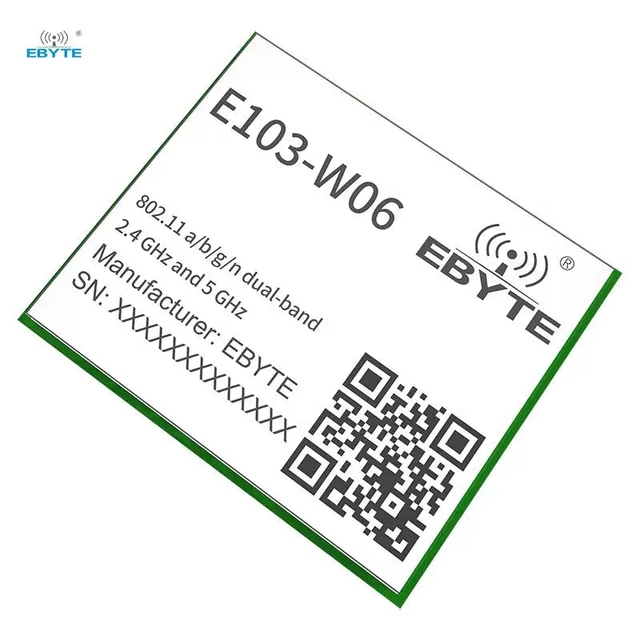 Ebyte E103-W06 18dBm high performance ARM Cortex-M4 processor 18dBm 2.4GHz/5GHz CC3235S chip dual-band WIFI wireless module