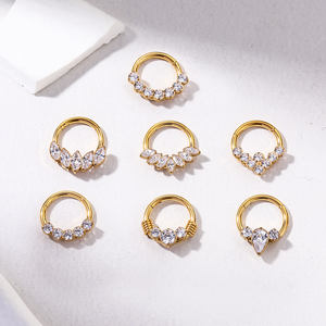 Trang sức Titan ASTM F136, khuyên tai Titan không mối nối, khuyên khuyên dạng vòng xoay, khuyên mũi, khuyên <span class=keywords><strong>septum</strong></span> - Product Image 6