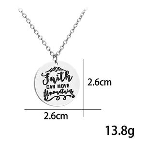 Collar de aleación con montañas, joyería de moda, religión, - Product Image 6