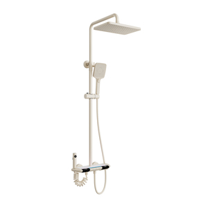 <span class=keywords><strong>2025</strong></span> xu hướng mới phòng tắm vòi hoa sen <span class=keywords><strong>Mixer</strong></span> Set tĩnh nhiệt Đàn Piano vòi nước chính & lượng mưa LED hiển thị Made Brass gốm van lõi - Product Image 1