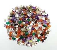 Lot de pierres précieuses naturelles facettées, 100 carats, certifiées par l'IGI pour la fabrication de bijoux, pierres précieuses multicolores mélangées