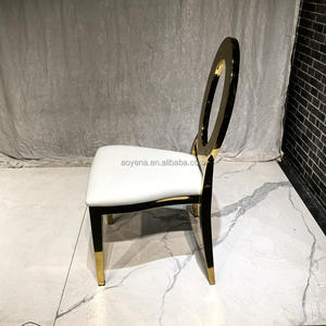 Chaise en acier inoxydable de location d'événement de qualité supérieure Charis O Back de mariage durable et bon marché Offres Spéciales - Product Image 5