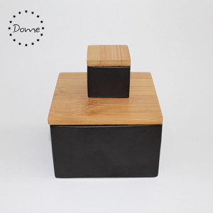 Set Regalo Vintage Barattolo Quadrato in Ceramica Personalizzato con Coperchio per Tè, <span class=keywords><strong>Zucchero</strong></span> <span class=keywords><strong>e</strong></span> Caffè in Stile Nordico - Product Image 5
