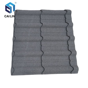 Accessoires pour la maison Feuilles de matériaux pour le toit en ardoise d'Inde Tuile de toiture en métal ondulé enduite de <span class=keywords><strong>pierre</strong></span> de couleur longue portée - Product Image 4