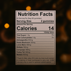 Suplemento de refuerzo cerebral de gomitas nootrópicas de hongos orgánicos de etiqueta privada para adultos potenciador de energía de memoria - Product Image 3