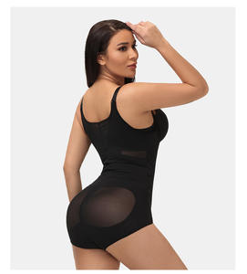 Оптовая продажа, повседневное кружевное прозрачное боди с высокой талией и промежностью, обтягивающие бедра трусики для похудения и талии - Product Image 6