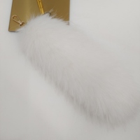 Vente en gros fausse peluche raton laveur sétaire grande taille bon marché décoration de queue de fourrure de renard en PVC