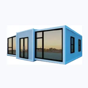 Good Selling Cost saving Sandwich panel house extendable container house With decorated toilets