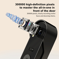 Sonnette de porte intelligente visuelle étanche X8 avec capture automatique, stockage cloud et audio bidirectionnel – Caméra de sonnette sans fil pour la maison