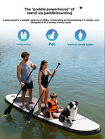 Planche de paddle gonflable SUP blanche et verte à rayures Aqua Design, en PVC Drop Stitch, pour adultes, ensemble complet avec pagaie en carbone, pompe et aileron