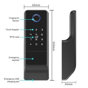 Cerradura Inteligente Digital para Puerta con Manija y Control por Aplicación WiFi Tuya, Cerradura Biométrica con Huella Dactilar - Product Image 6