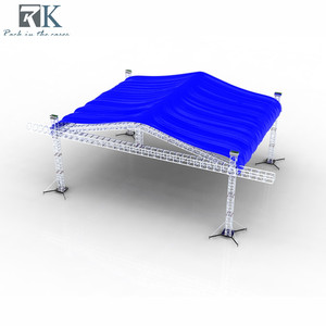Estructura de iluminación para escenario de 290x290 mm, compatible con F34, de aleación de aluminio plateada, sistema de truss, estructura de techo piramidal. - Product Image 1