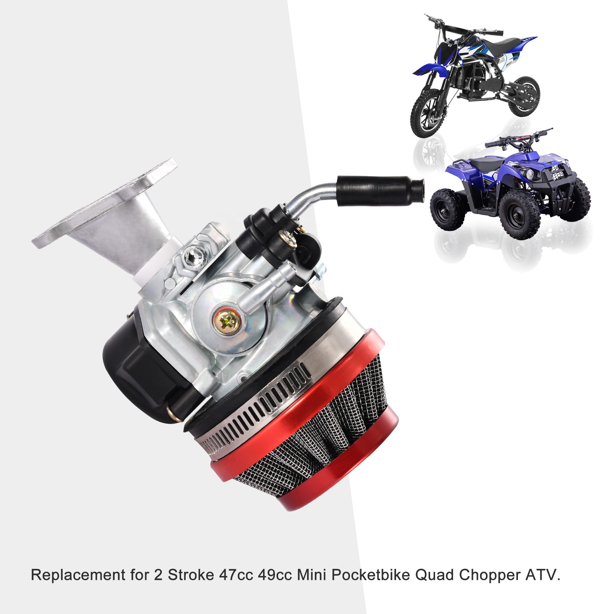 PULL START MOTOR Racing Engine 49CC 47CC 2Stroke For Pocket/Quad/Dirt