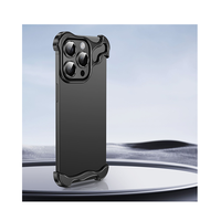 NOUVEAU Étui de téléphone Minimalism en alliage compatible avec les séries 15 et 14 de l'iPhone.