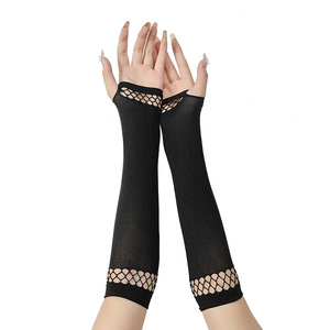 女性用フィンガーレスグローブ ロールプレイ用破れた手袋 ハロウィンコスチュームパーティーグローブ - Product Image 2