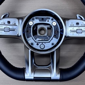 Volant en cuir durable pour <span class=keywords><strong>Mercedes</strong></span> Benz W204 W205 W211 W213 W212 W222 EQA E550 G63 C63 AMG GT - Product Image 4