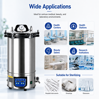 Autoclave Portátil de Acero Inoxidable para Laboratorio, Esterilizador a Vapor a Presión, 18L 24L, Máquina Esterilizadora de Alta Temperatura