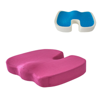 Coussin de siège en gel orthopédique en mousse à mémoire de forme en U pour chaise de bureau, voiture et fauteuil roulant, rafraîchissant pour soulager la pression et la douleur du coccyx