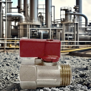 Conexión de Bola Mini de Latón de Media Pulgada de Calidad Premium M X F para la Industria del Petróleo y Gas - Product Image 1