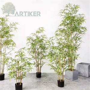 Vente en Gros 180cm Intérieur En Plastique <span class=keywords><strong>Bambou</strong></span> Bonsaï Arbre Naturel <span class=keywords><strong>Artificiel</strong></span> Palmier Bonsaï Plantes - Product Image 5