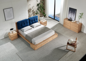 Siège <span class=keywords><strong>de</strong></span> <span class=keywords><strong>lit</strong></span> rembourré en Faux cuir, plateforme avec tiroirs <span class=keywords><strong>de</strong></span> rangement, grande taille, avec grands oreillers mobiles, ensemble <span class=keywords><strong>de</strong></span> meubles <span class=keywords><strong>de</strong></span> chambre à coucher, OEM ODM - Product Image 6