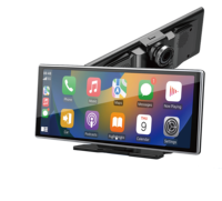 Rétroviseur intelligent 4K de 11,26 pouces avec écran tactile, GPS, CarPlay sans fil, Android Auto, prise en charge USB