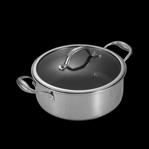 <span class=keywords><strong>Set</strong></span> di <span class=keywords><strong>Pentole</strong></span> <span class=keywords><strong>Antiaderenti</strong></span> in Acciaio Inox con Rivestimento Ceramico, 13 Pezzi, Fondo Esagonale a Nido d'Ape, Lavabili in Lavastoviglie e Adatti al Forno - Product Image 4